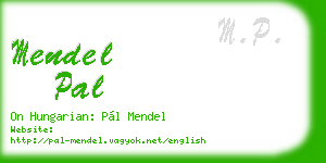 mendel pal business card