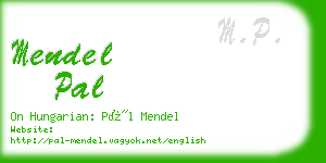 mendel pal business card